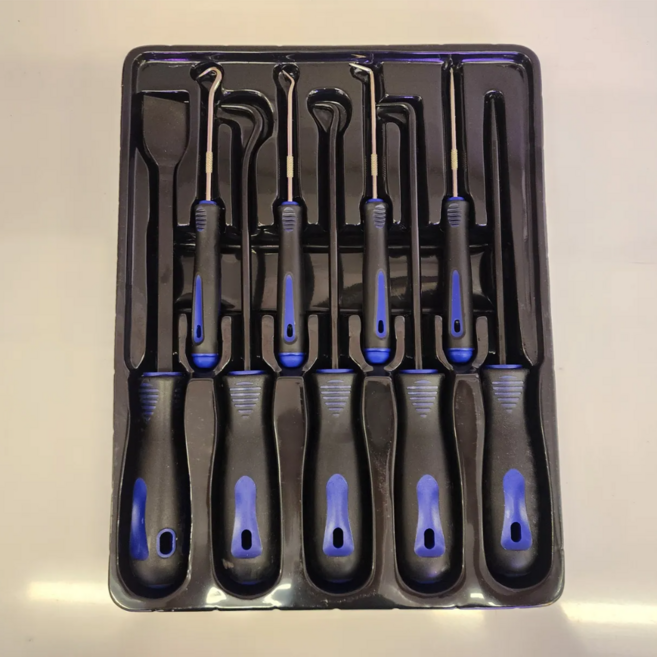 다용도 오일 씰 소형 대형 송곳 9종 셋트, 1개, 검정