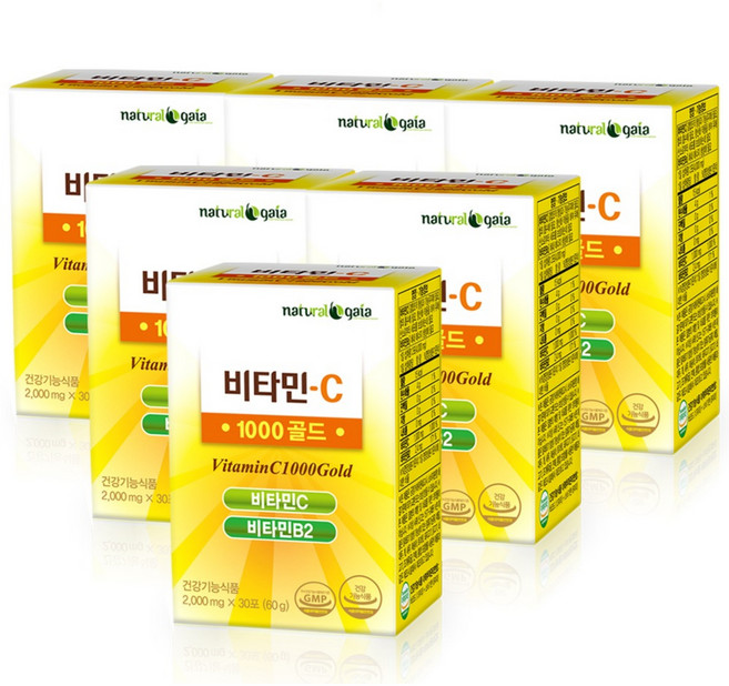 비타민C1000골드 맛있는 비타민C 분말 스틱포, 60g, 6개