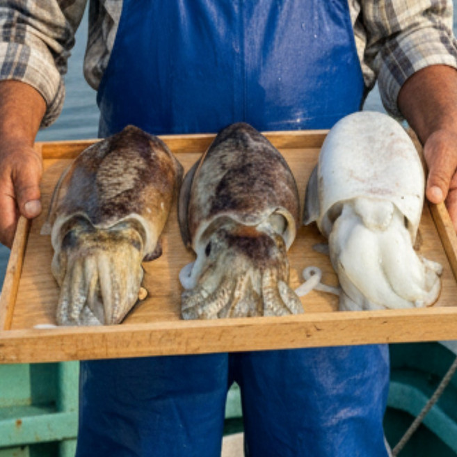 갑오징어 횟감용 생물 갑오징어 회 국내산 평일 2시까지 주문시, 1개, 1kg (3-5미 내외)