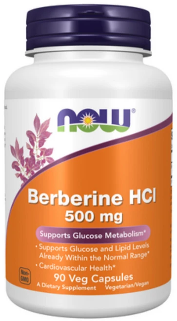 나우푸드 베르베린 HCl 500mg 혈당 조절 & 체지방 대사 건강 보충제, 2개, 90정 - 쿠팡