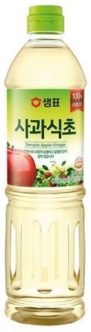 샘표 합성향없는 발효 사과식초, 5개, 900ml