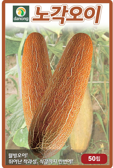 산들마켓 노각오이 씨앗 1.18g 뛰어난 착과성 오이씨 종자, 2개