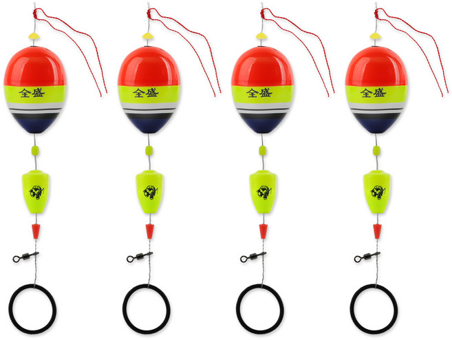 크크섬 5초채비완성 바다 구멍찌 세트 4개입 (야광캐미증정), 4개, 1.5호
