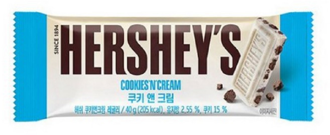 허쉬 쿠키 앤 크림, 40g, 12개