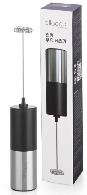 알로꼬 전동 라떼 우유거품기 커피 거품 제조기