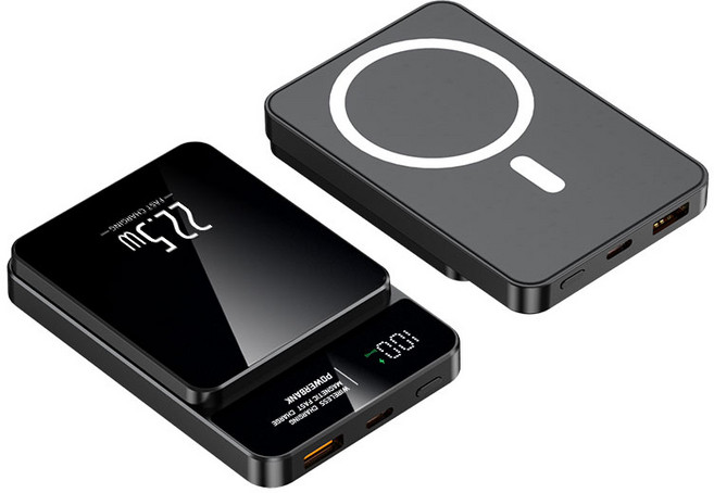 20000mAh 磁吸無線行動電源 BSMI認證, 黑色【22.5W有線充+15W無線充】, A18