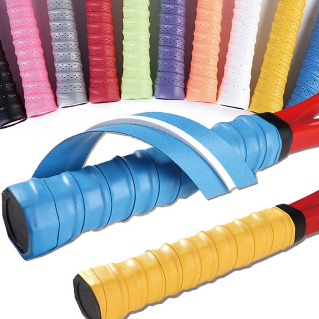 VOLAR 테니스 쿠션 오버 그립 테이프 미끄럼방지 12P, 레드