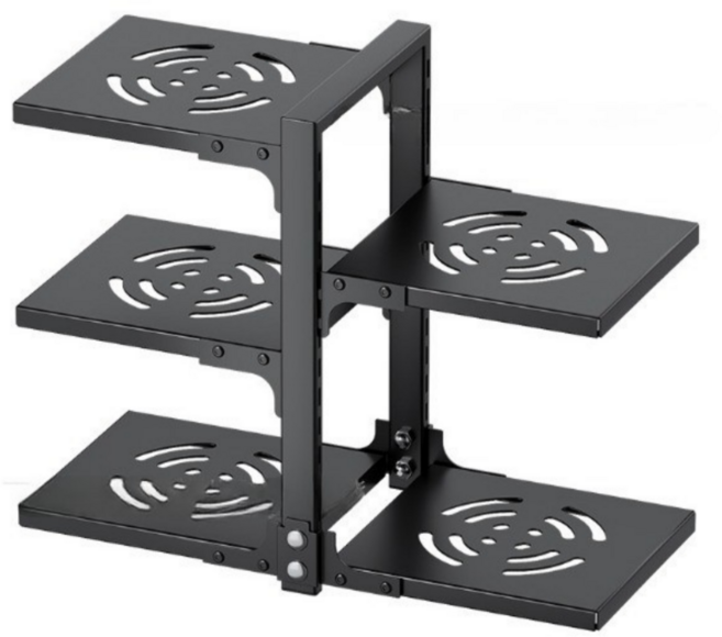 리비움 스탠드 높이조절 후라이팬 정리대 싱크래 정리 선반, 무지 블랙, 5단