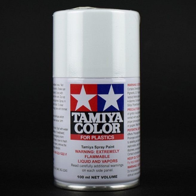 (85027) 타미야 스프레이 TS27 매트 화이트 무광 플라스틱용 100ml, 1개