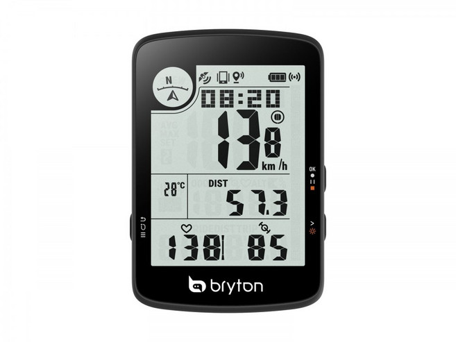 브라이튼 17 자전거 속도계, 블랙, 1개