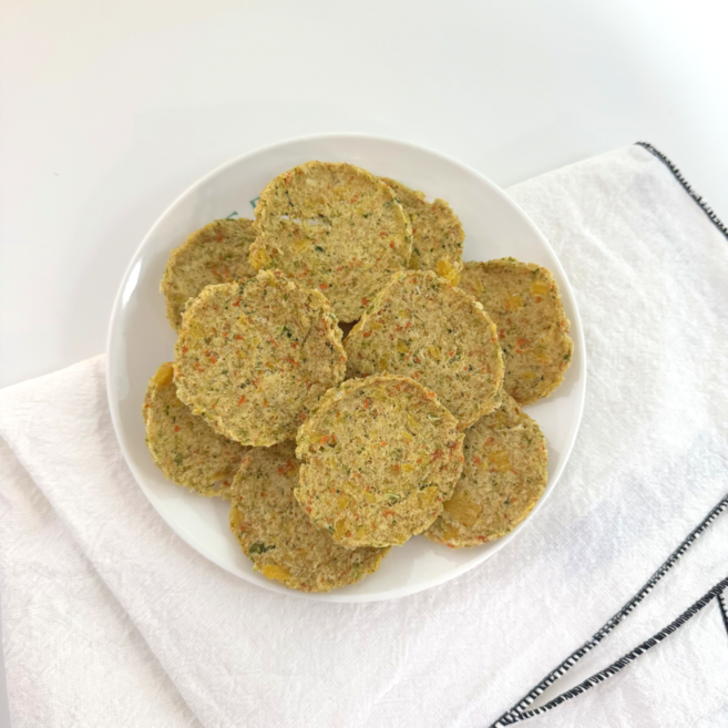 도몽다옹 강아지 저알러지 비건 명태 고구마 야채 바삭이 칩 12p 50g