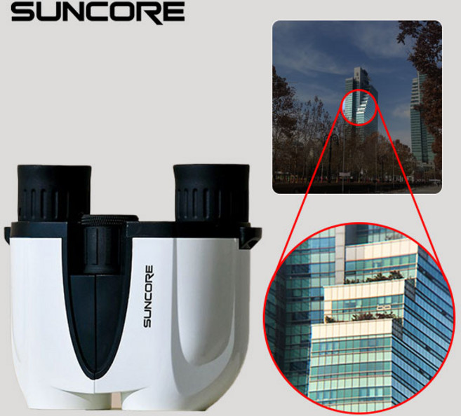 썬코어 10x25 쌍안경 오페라글라스 콘서트 뮤지컬 망원경 오글 어린이 고배율 binoculars, 화이트