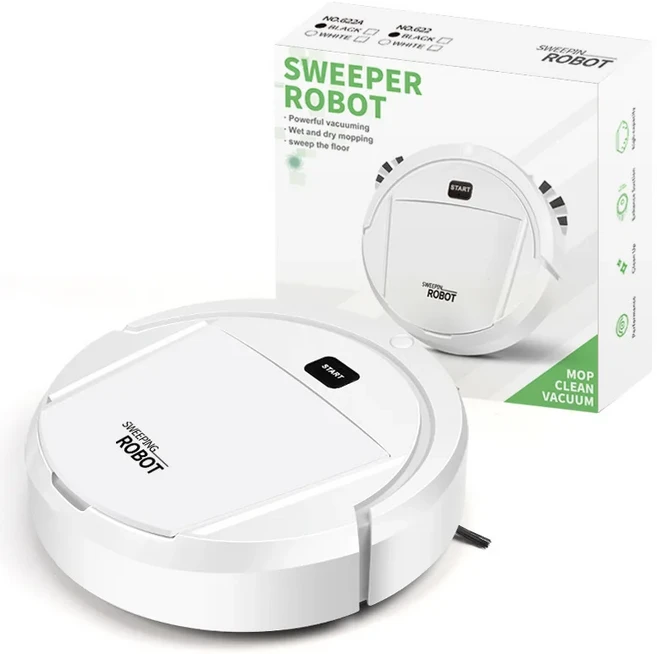 자동 청소 기계 로봇 진공 가정용 스마트 충전 지능형, 01 White