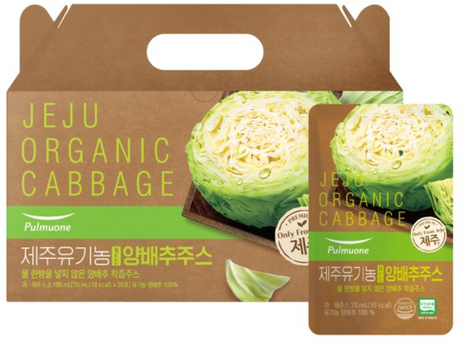 풀무원녹즙 제주 유기농 NFC 양배추주스 70ml x 30포 1개 (유통기한 26년 5월 7일), 30개