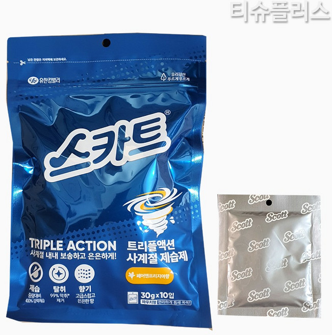 스카트 트리플액션 사계절 제습제 습기제거제 30g 10개입, 10개