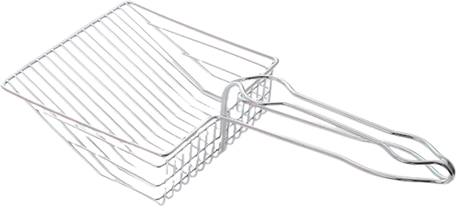 스테인레스 스틸 고양이모래삽 대형 컨트리캣 고양이 모래삽 벤토나이트 촘촘삽 화장실 스쿱 단단한 그립감 고양이화장실삽, 1개, K1