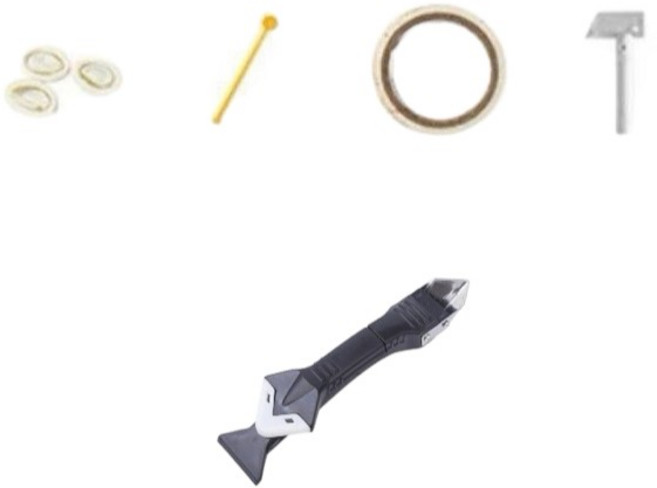 塑鋼泥 磁磚填縫劑 防水防霉 浴室廚房多用途填縫膠, 1個, 全套工具組