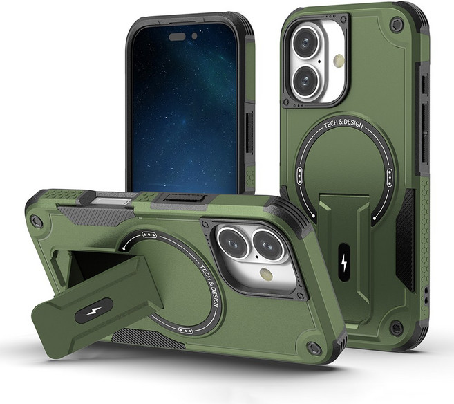 삼성 S24/S25/S26 플러스/울트라 및 아이폰17프로맥스 마그네틱 스탠드형 충격방지 매트 케이스 4각 에어백 MagSafe 방유 방지문 전체보호 하드케이스무광 지문방지남녀공용