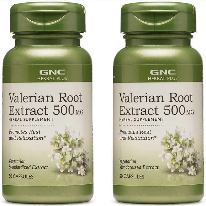 GNC 쥐오줌풀 발레리안 루트 500mg 50캡슐, 50정, 2개 - 쿠팡