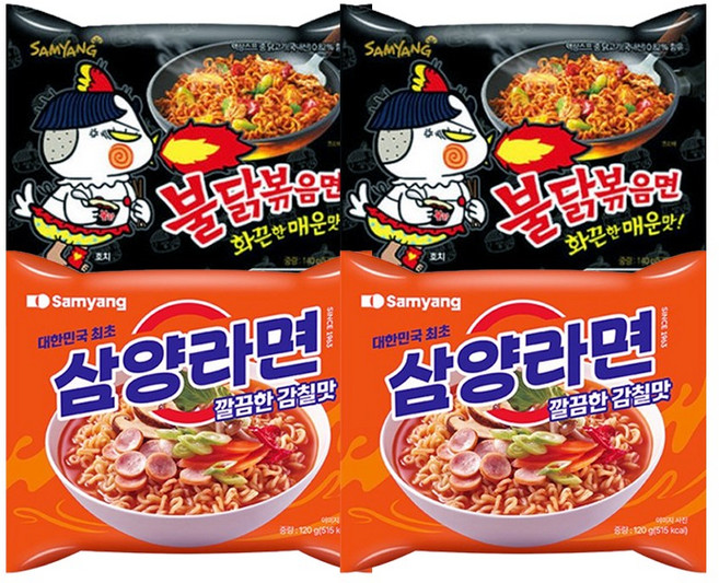삼양 불닭볶음면 140g 10입+삼양라면 120g 10입/총 20입, 20개