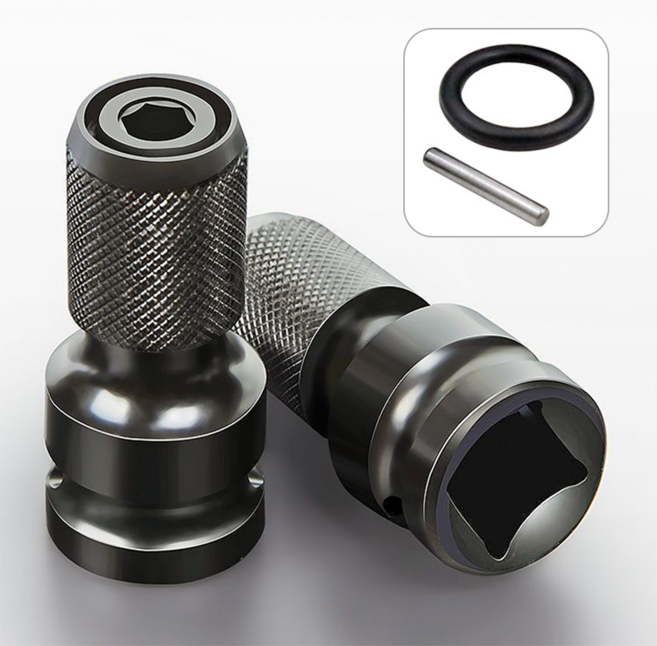 에버리즈 1/2 임팩트 렌치 어댑터 육각홀 멀티 소켓, 블랙, 1개