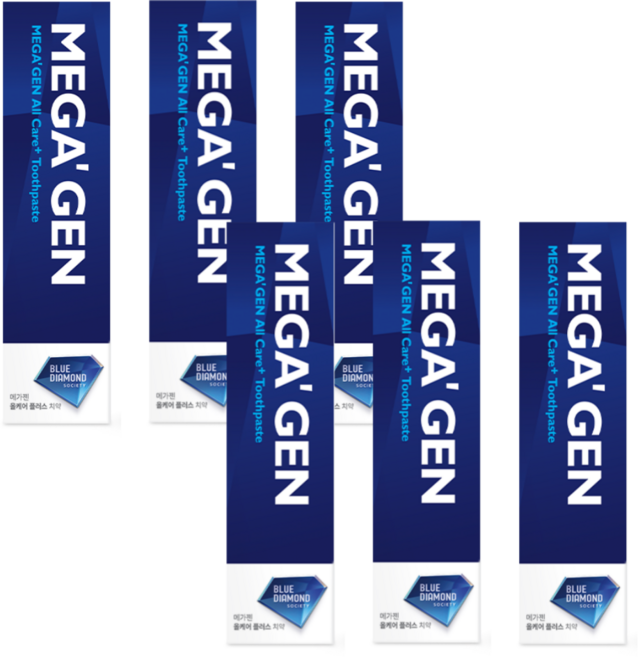 [치과약국납품] 불소치약 1000ppm 함유 잇몸케어치약 입냄새 치석제거 임산부 치주염 올케어 치약, 6개, 100g