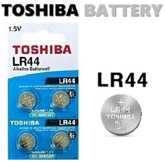 [일반우편배송] 도시바 LR44 알카라인셀 1.5V, 1개, 4개입