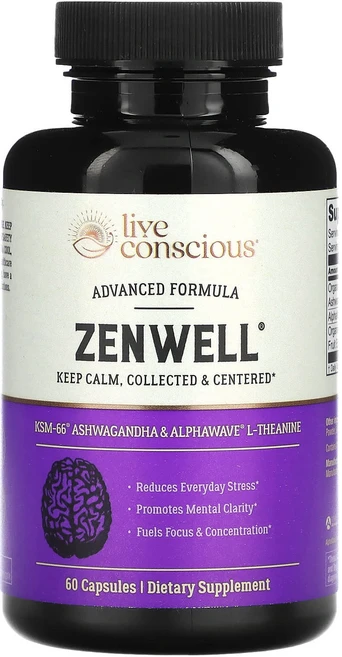 Live Conscious Zenwell 캡슐 60정, 1개 - 쿠팡