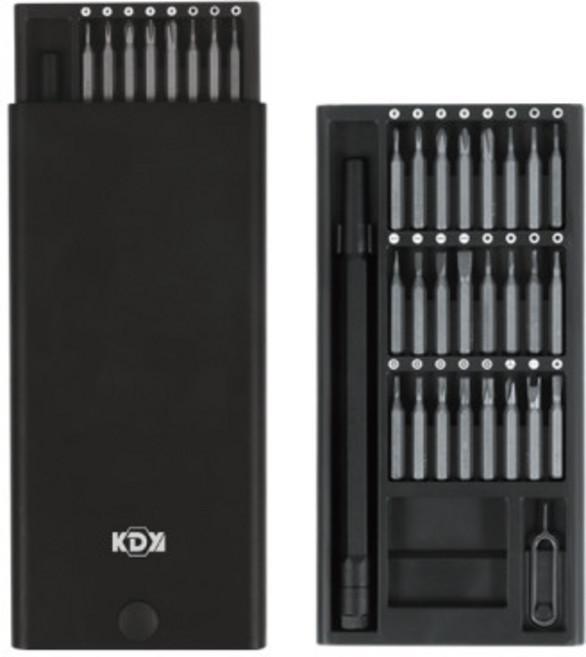 KDY 정밀 드라이버 공구세트 KPD-24S 별 육각 십자일자 다용도, 1개