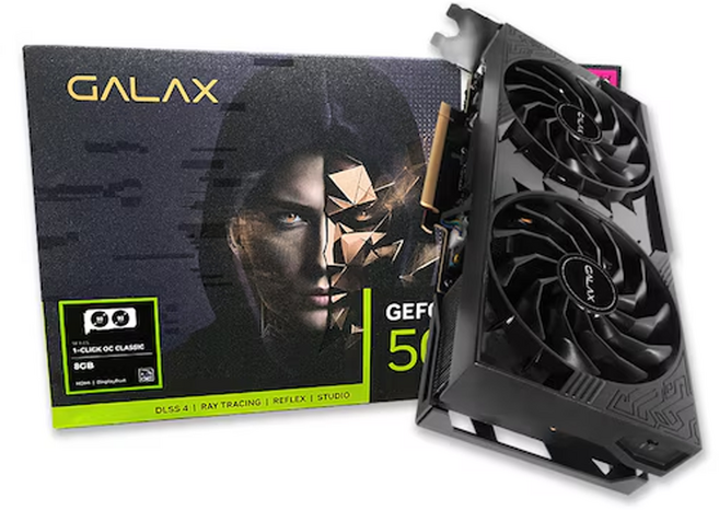 GALAX 갤럭시 Geforce RTX 5060 Ti BLACK OC Classic D7 8GB 그래픽카드 VGA