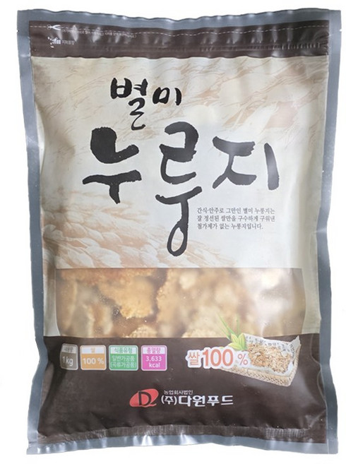 다원푸드 별미 누룽지 1kg, 3개