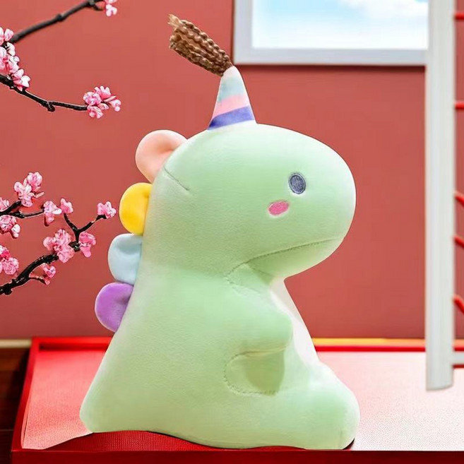 캔디 공룡 드래곤 봉제 인형 그린, 25cm, 1개