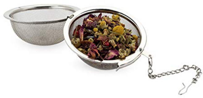 Pinky Up의 스테인리스 스틸 티 인퓨저 볼 Tea Infuser Ball in Stainless Steel by Pinky Up, 1개, Gold
