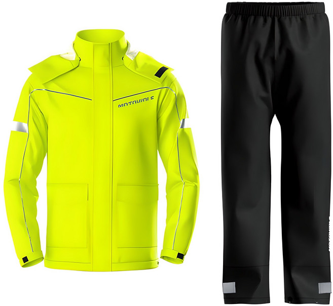 드라이마스터 라이딩 우비 상하의 세트, 네온