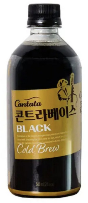 칸타타 콘트라베이스 콜드브루 블랙, 500ml, 12개