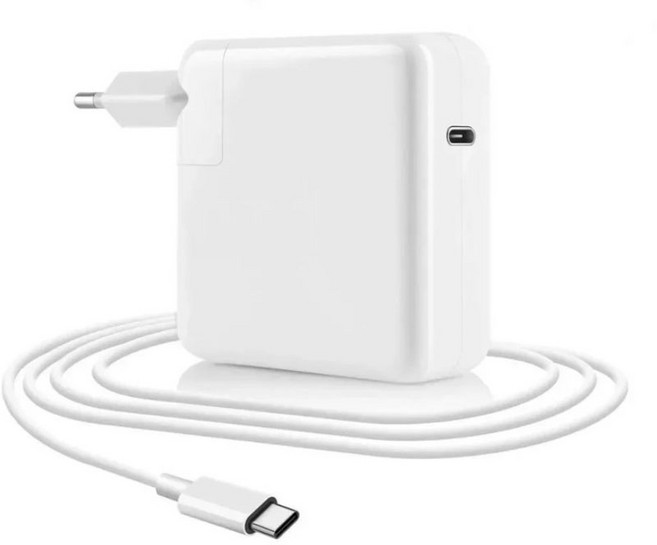 61W USB-C c타입 전원 어답터 power adaptor 애플 맥북 노트북 삼성 갤럭시 호환 어댑터 아답터 고속 충전기 20.3V 3A 2M 2미터, 1개