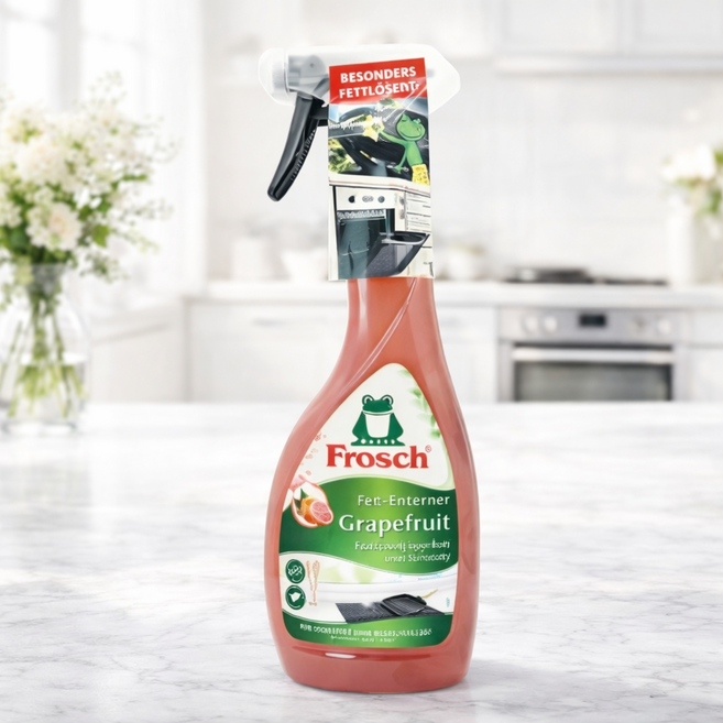 프로쉬 다목적 자몽 세정제 기름때 제거 스프레이 500ml, 프로쉬 다목적 유리세정제 500ml, 1개, 1개