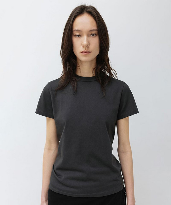 인사일런스 INSILENCE WOMEN W 수피마 코튼 프리미엄 티셔츠 CHARCOAL