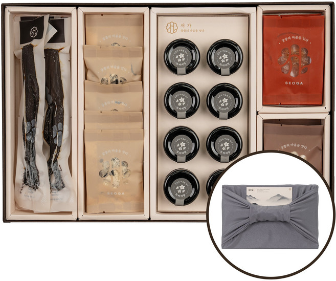 궁중비법 서가 자호원 국산 인삼정과 콩고물 도라지정과 도라지청 천혜향정과 생강편강 이바지음식 세트, 1세트, 산서함811