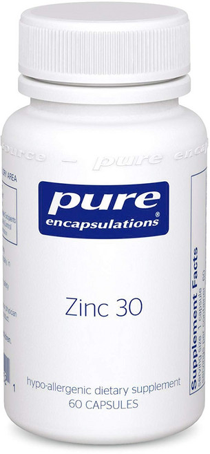 Pure Encapsulations 鋅30補充膠囊, 60顆, 1罐