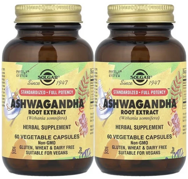 솔가 아슈와간다 뿌리 추출물, 60정, 2팩, 60정 - 쿠팡