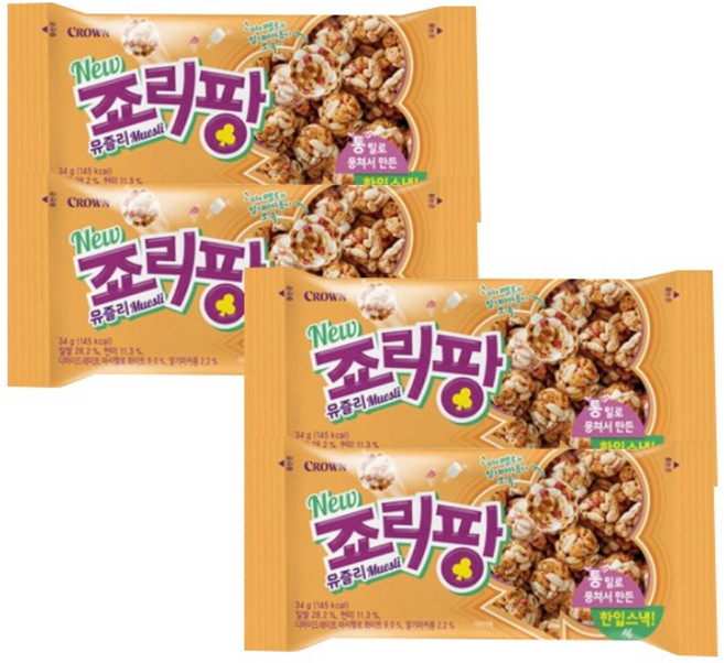 뉴 죠리팡 뮤즐리, 34g, 4개