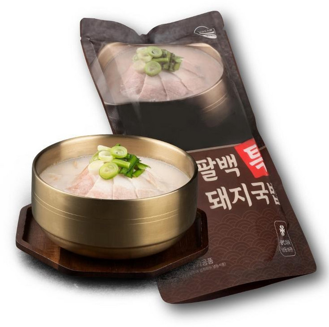팔백 특 돼지국밥 700g (고기듬뿍) 1개 대구식 진한 사골 국밥