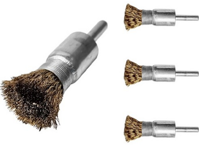 월드크린 녹제거 베이비 브러쉬 철 22mm, 4개