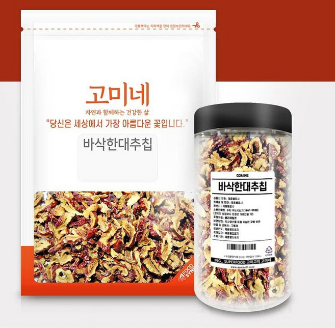 고미네 바삭한 국산 대추칩 100g, 1개