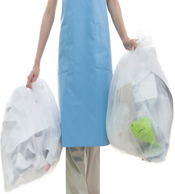 튼튼한 재활용 비닐봉투 쓰레기봉투 반투명, 50개, 60L