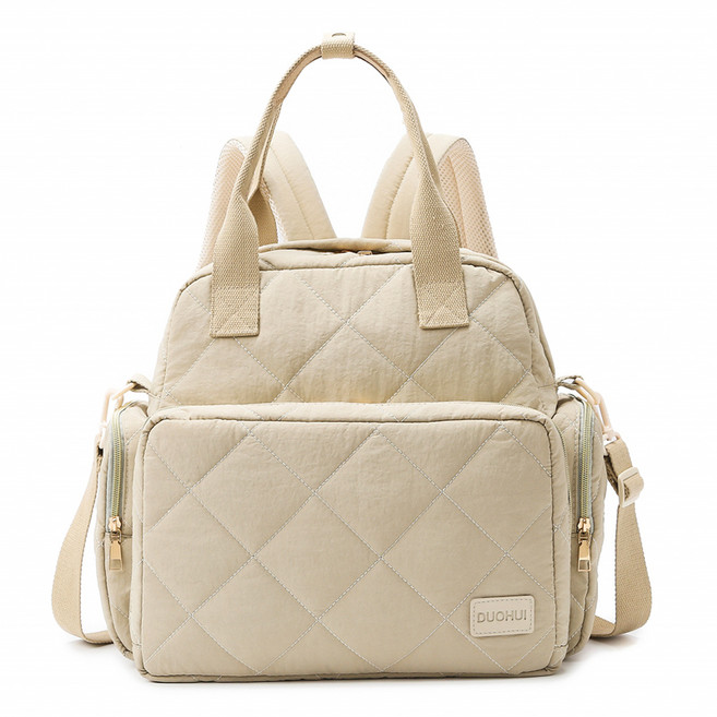 하보 기저귀가방 백팩 대용량 방수, 베이지