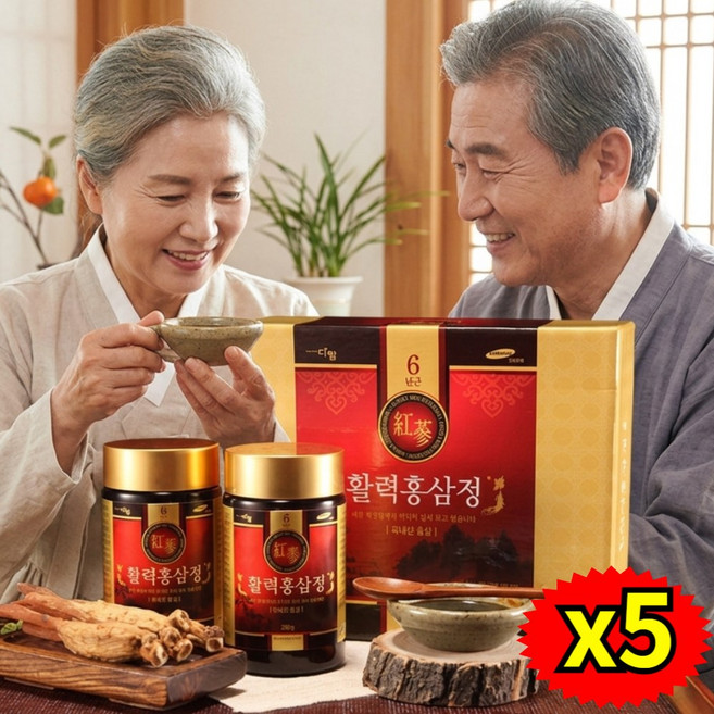 기억에남는선물 산모출산 기력보충음식 홍삼엑기스 원기회복, 5개, 500g