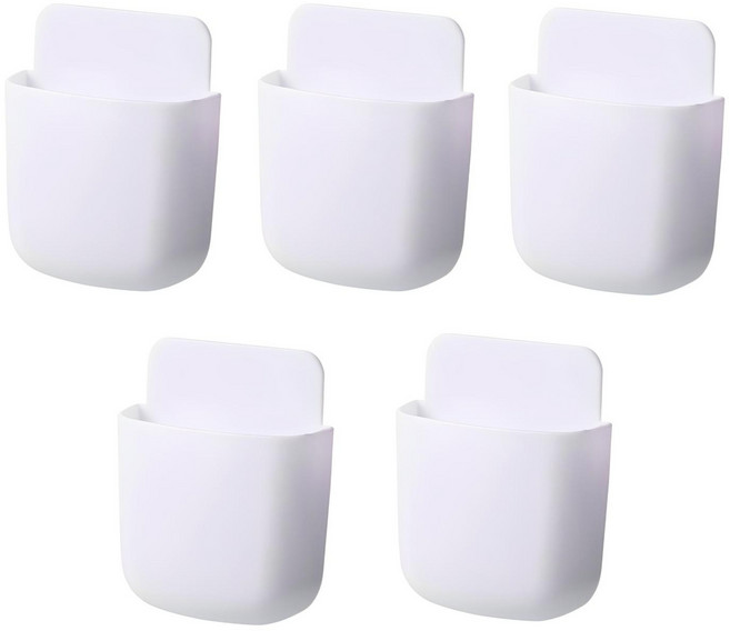 이지적공간 다용도 리모컨 거치대, 5개, 화이트