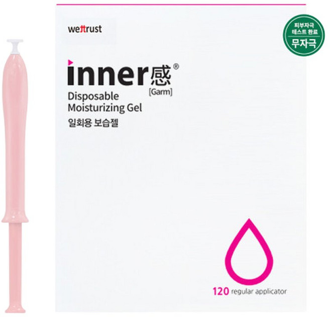 이너감 모이스처라이징젤 120개입 Y존케어 일회용 보습젤 여성청결제, 120개